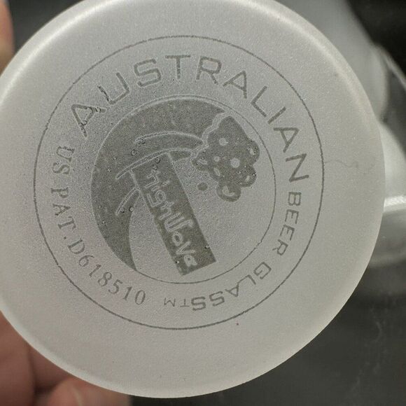 Double Wall Beer Glasses Highwave Australian Insulated Frosted 16 Oz Barware Set - Picture 6 of 10